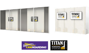 1300Hoarding Free Standing Display Wall with Titan