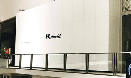 hoarding for westfield shopping centre